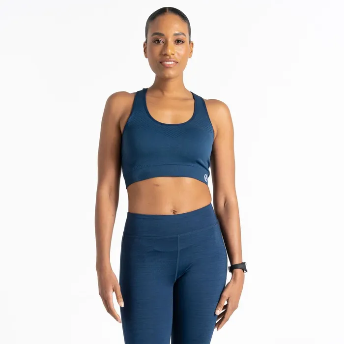 Dare 2b Gym Tops Don039t Sweat It Ii Sports Bra Moonlight Denim 8211 Women