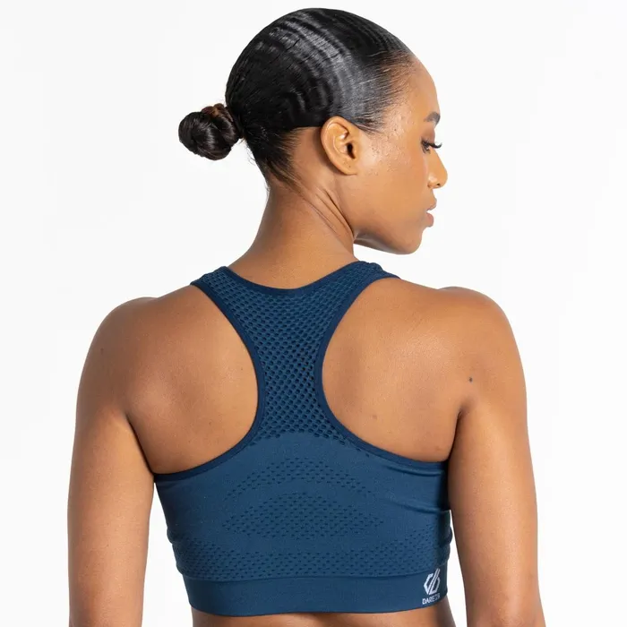 Dare 2b Gym Tops Don039t Sweat It Ii Sports Bra Moonlight Denim 8211 Women