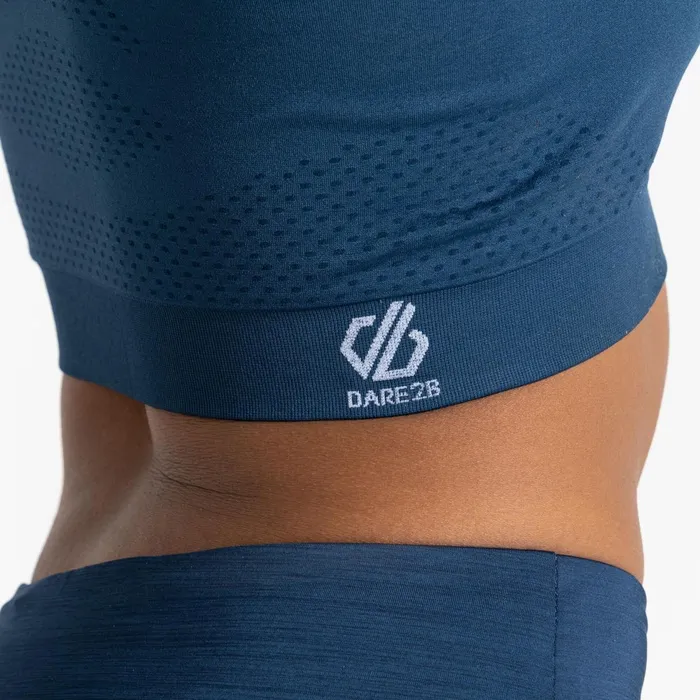 Dare 2b Gym Tops Don039t Sweat It Ii Sports Bra Moonlight Denim 8211 Women