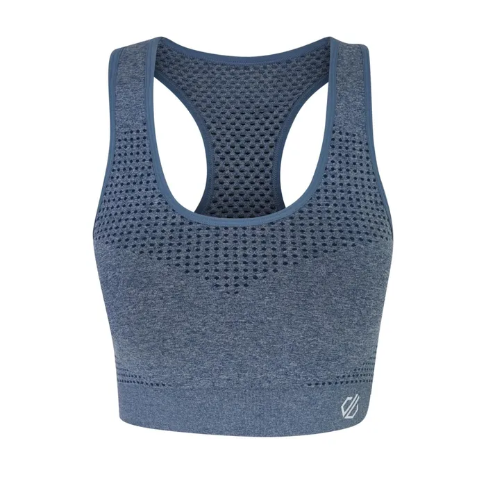 Dare 2b Gym Tops Don039t Sweat It Ii Sports Bra Moonlight Denim 8211 Women
