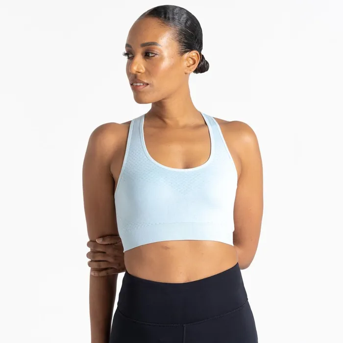 Dare 2b Gym Tops Don039t Sweat It Ii Sports Bra Quiet Blue 8211 Women