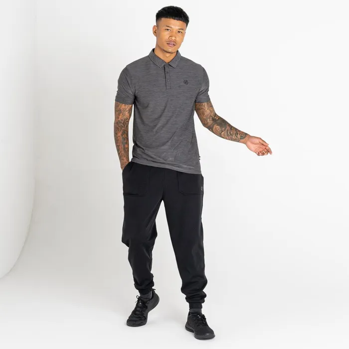 Dare 2b Gym Tops Go Easy Polo Shirt Charcoal Marl 8211 Men