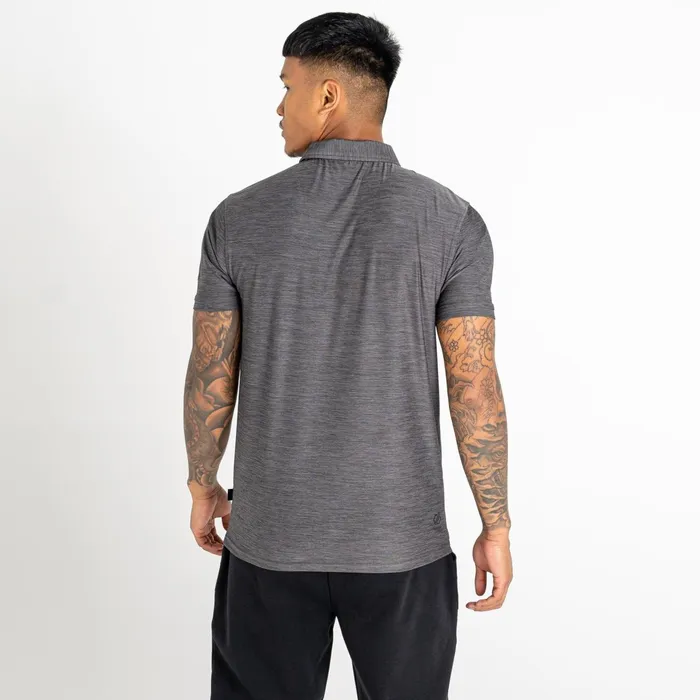 Dare 2b Gym Tops Go Easy Polo Shirt Charcoal Marl 8211 Men