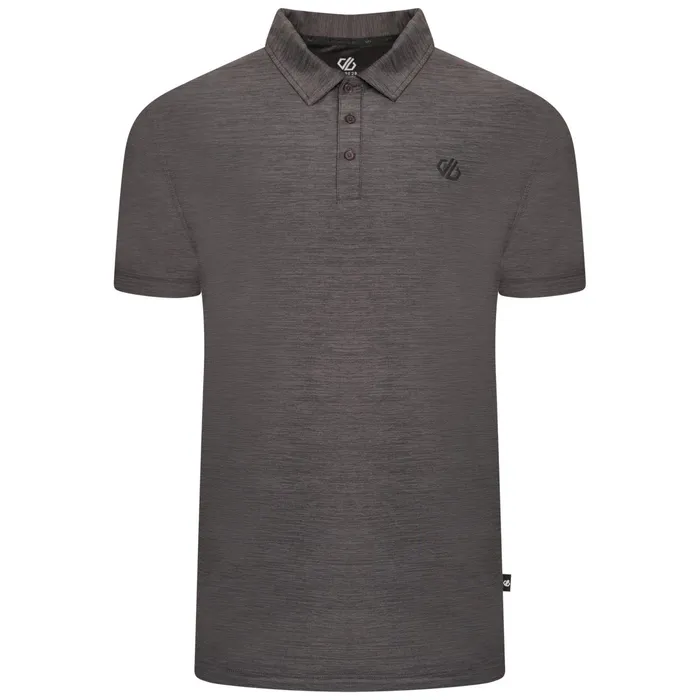Dare 2b Gym Tops Go Easy Polo Shirt Charcoal Marl 8211 Men