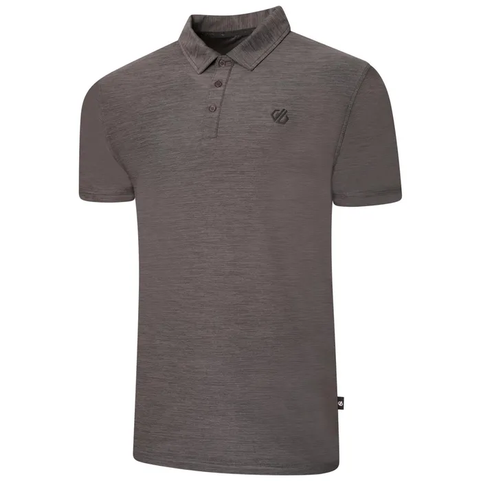 Dare 2b Gym Tops Go Easy Polo Shirt Charcoal Marl 8211 Men