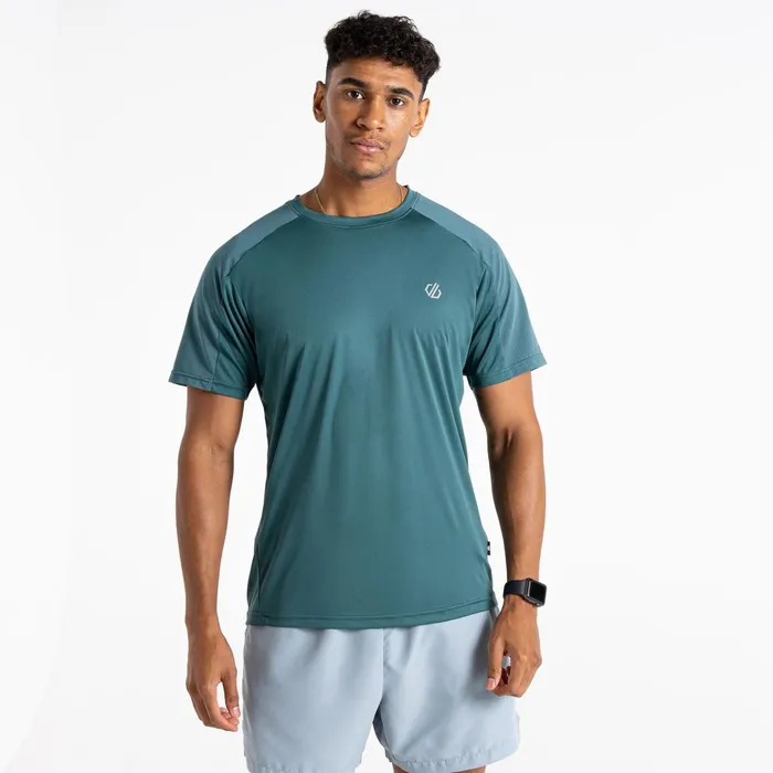 Dare 2b Gym Tops Jermaine Jenas 8211 Discernible Iii TShirt Mediterranean Green 8211 Men