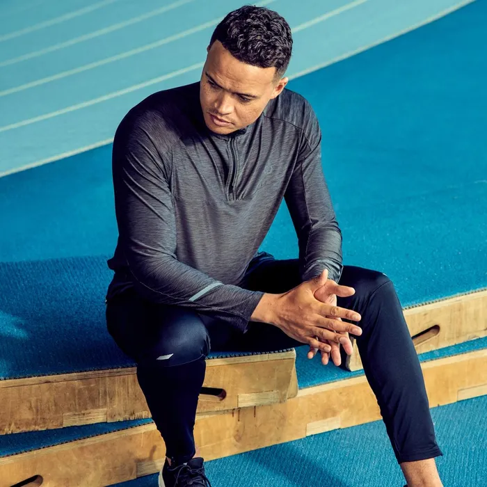 Dare 2b Gym Tops Jermaine Jenas 8211 Power Up Ii Lightweight Jersey Black Marl 8211 Men Dare 2b Gym Tops Jermaine Jenas 8211 Power Up Ii Lightweight Jersey Black Marl 8211 Men