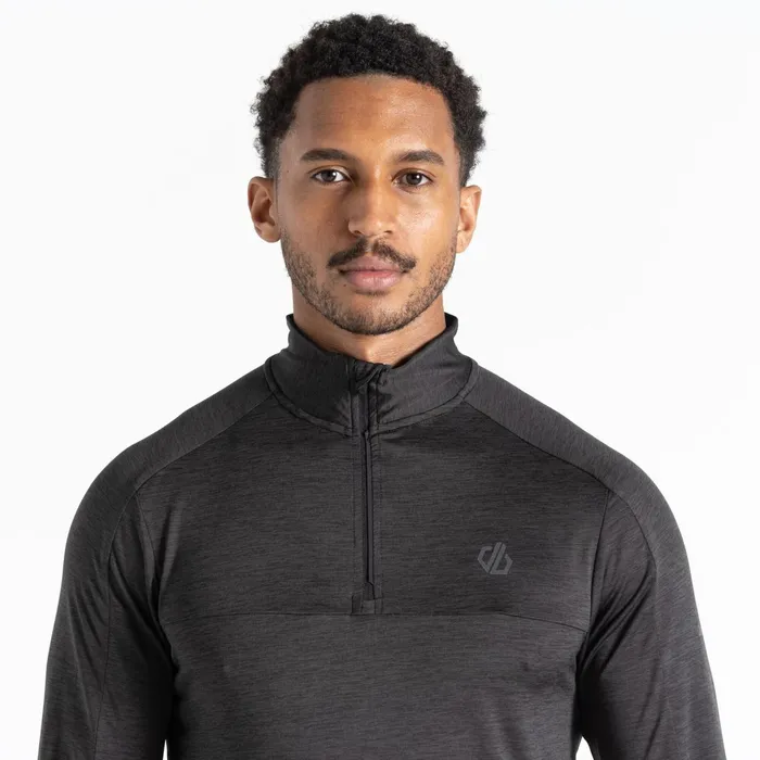 Dare 2b Gym Tops Jermaine Jenas 8211 Power Up Ii Lightweight Jersey Black Marl 8211 Men