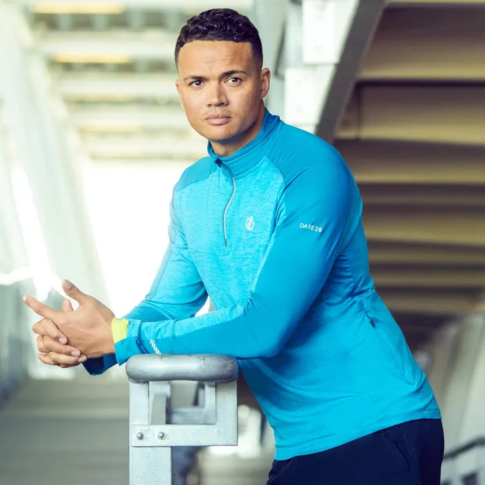 Dare 2b Gym Tops Jermaine Jenas 8211 Power Up Ii Lightweight Jersey Deep Water Marl 8211 Men Dare 2b Gym Tops Jermaine Jenas 8211 Power Up Ii Lightweight Jersey Deep Water Marl 8211 Men