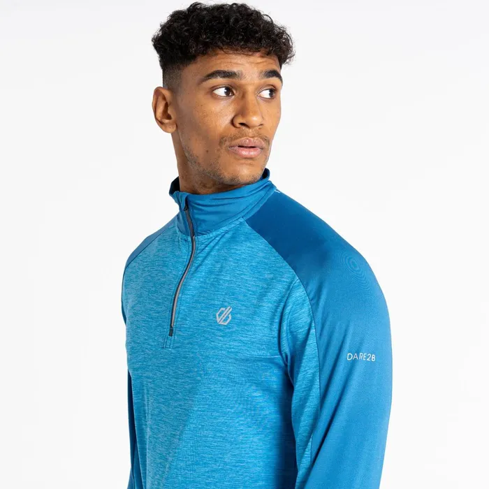 Dare 2b Gym Tops Jermaine Jenas 8211 Power Up Ii Lightweight Jersey Deep Water Marl 8211 Men