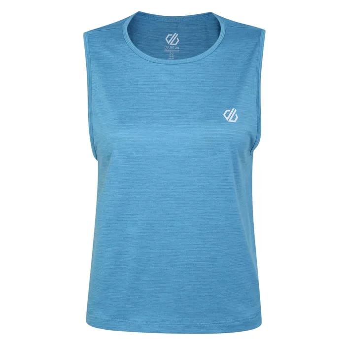 Dare 2b Gym Tops Meditate Cropped Top Niagara Blue Marl 8211 Women