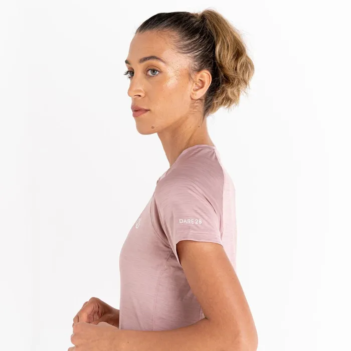 Dare 2b Gym Tops Outdare Iii Lightweight Jersey Dusky Rose 8211 Women