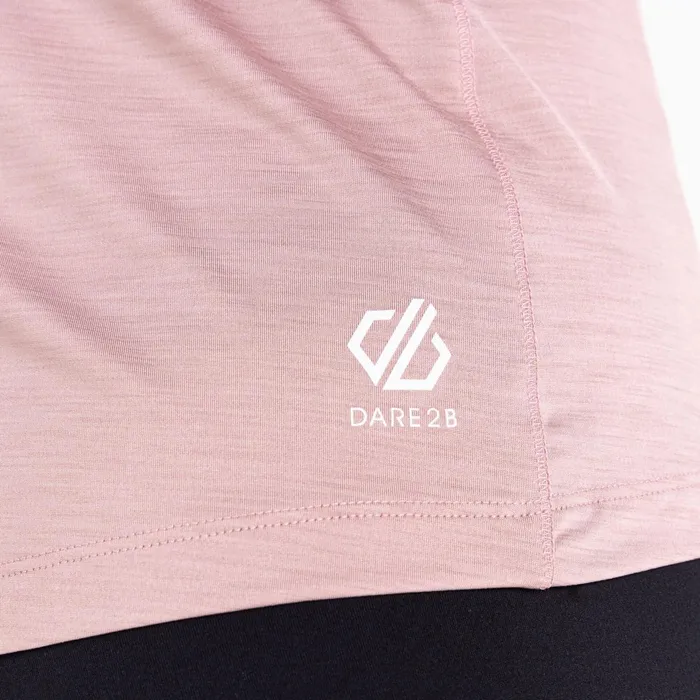 Dare 2b Gym Tops Outdare Iii Lightweight Jersey Dusky Rose 8211 Women