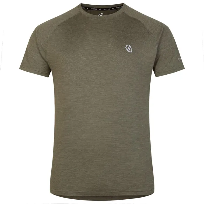 Dare 2b Gym Tops Persist TShirt Lichen Green Marl 8211 Men