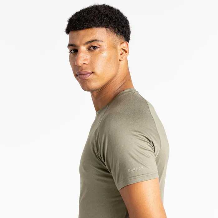 Dare 2b Gym Tops Persist TShirt Oil Green Marl 8211 Men