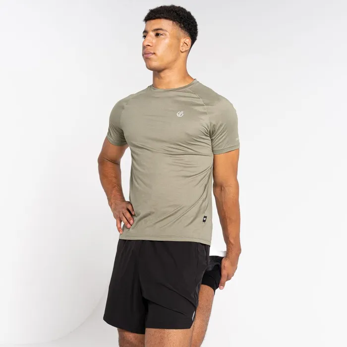 Dare 2b Gym Tops Persist TShirt Oil Green Marl 8211 Men