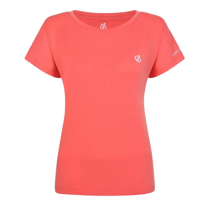 Dare 2b Gym Tops Persisting Lightweight Gym Tee Neon Peach Marl 8211 Women