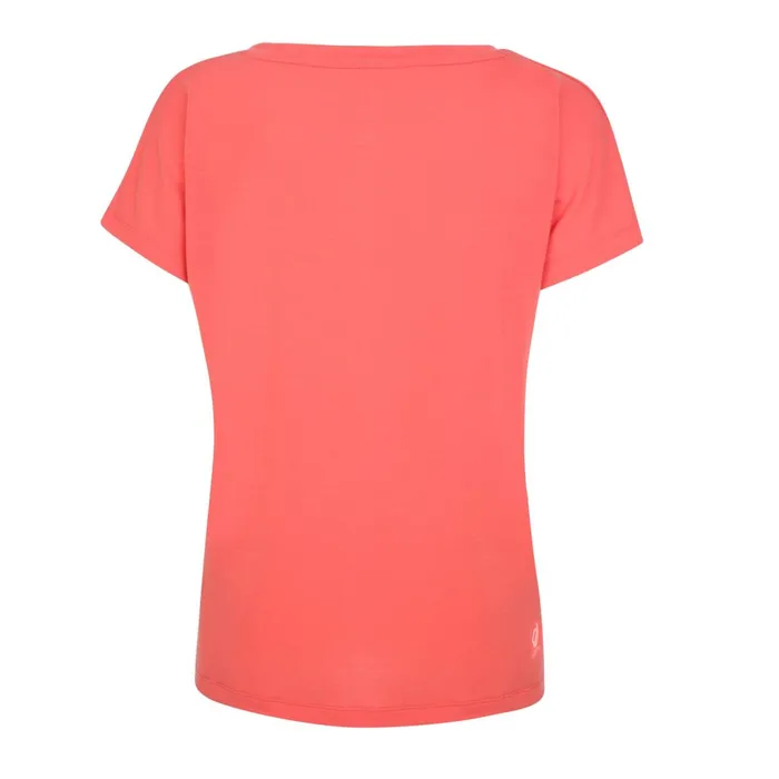 Dare 2b Gym Tops Persisting Lightweight Gym Tee Neon Peach Marl 8211 Women