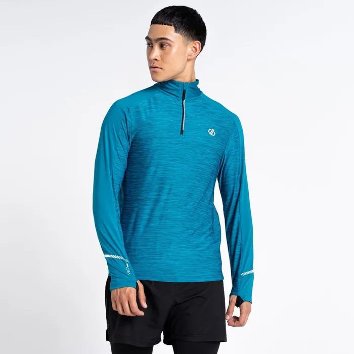 Dare 2b Gym Tops Power Up Ii Lightweight Jersey Fjord Blue 8211 Men