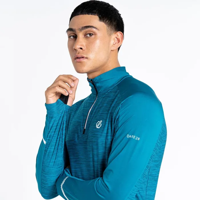 Dare 2b Gym Tops Power Up Ii Lightweight Jersey Fjord Blue 8211 Men