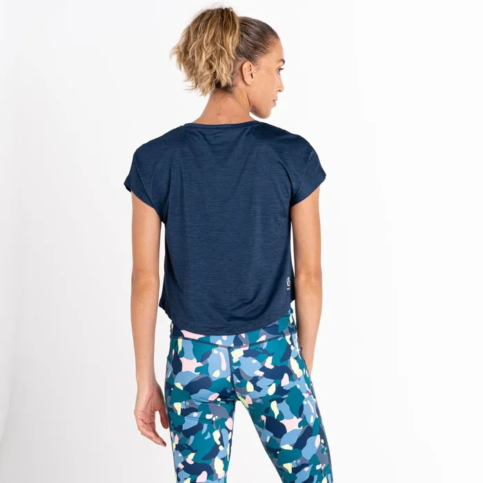 Dare 2b Gym Tops Refining Short Sleeved TShirt Moonlight Denim Marl 8211 Women