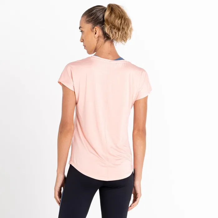 Dare 2b Gym Tops Vigilant Lightweight Tee Apricot Blush 8211 Women