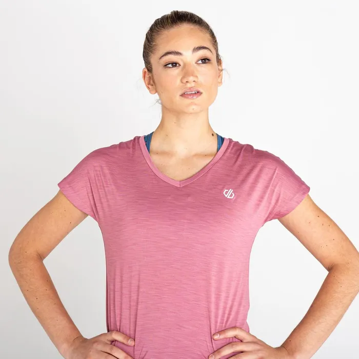 Dare 2b Gym Tops Vigilant Lightweight Tee Mesa Rose 8211 Women