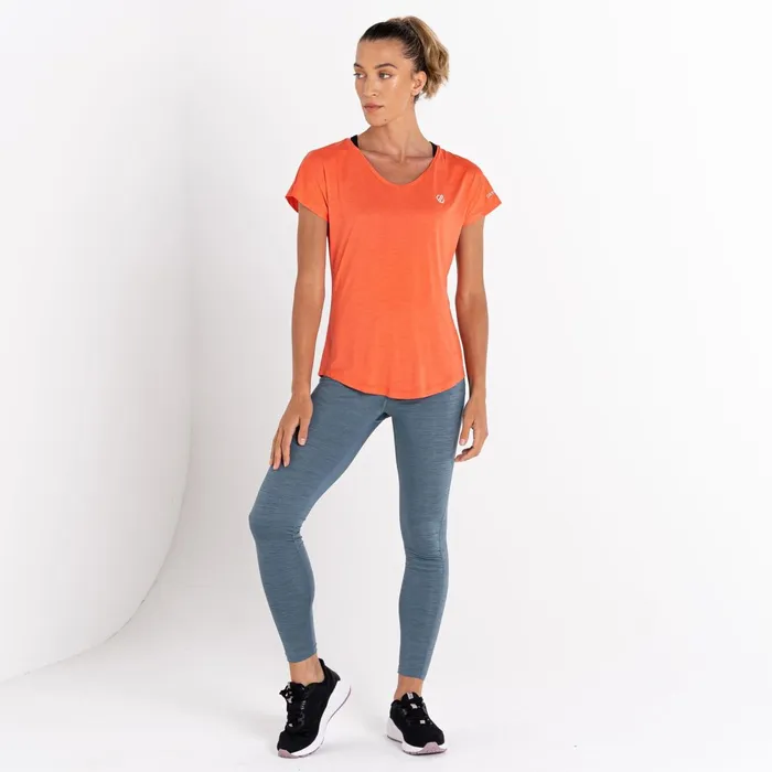 Dare 2b Gym Tops Vigilant Lightweight Tee Neon Peach 8211 Women