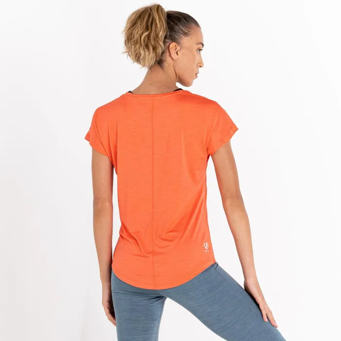 Dare 2b Gym Tops Vigilant Lightweight Tee Neon Peach 8211 Women