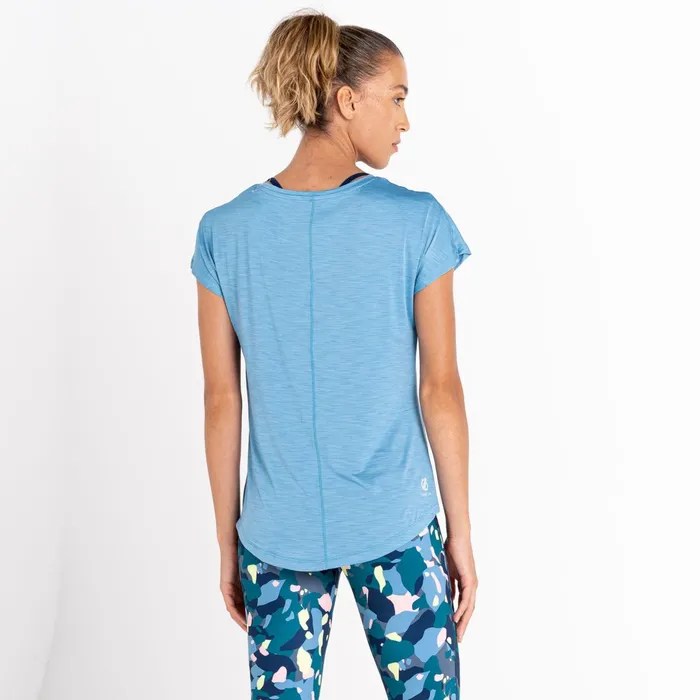 Dare 2b Gym Tops Vigilant Lightweight Tee Niagara Blue 8211 Women