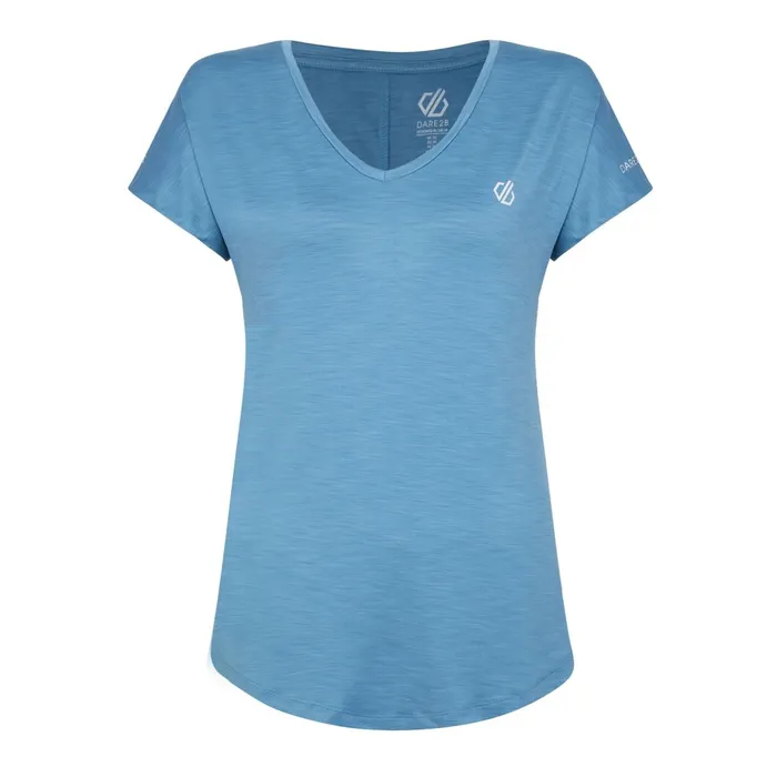 Dare 2b Gym Tops Vigilant Lightweight Tee Niagara Blue 8211 Women