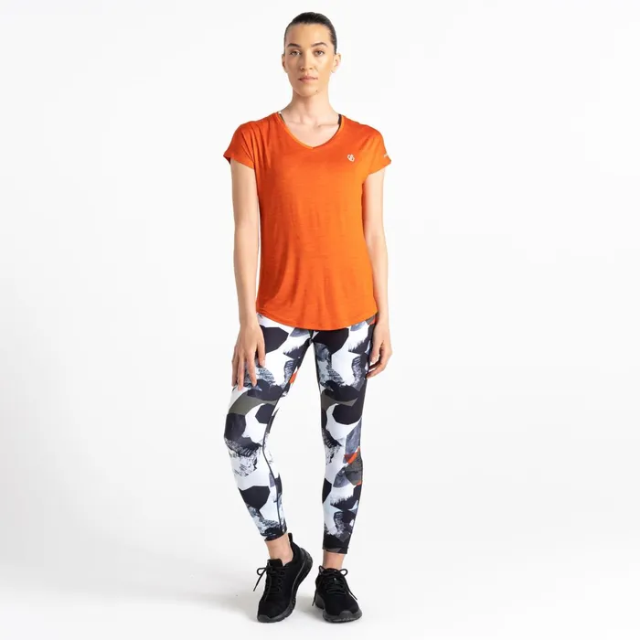 Dare 2b Gym Tops Vigilant Lightweight Tee Rusty Orange 8211 Women