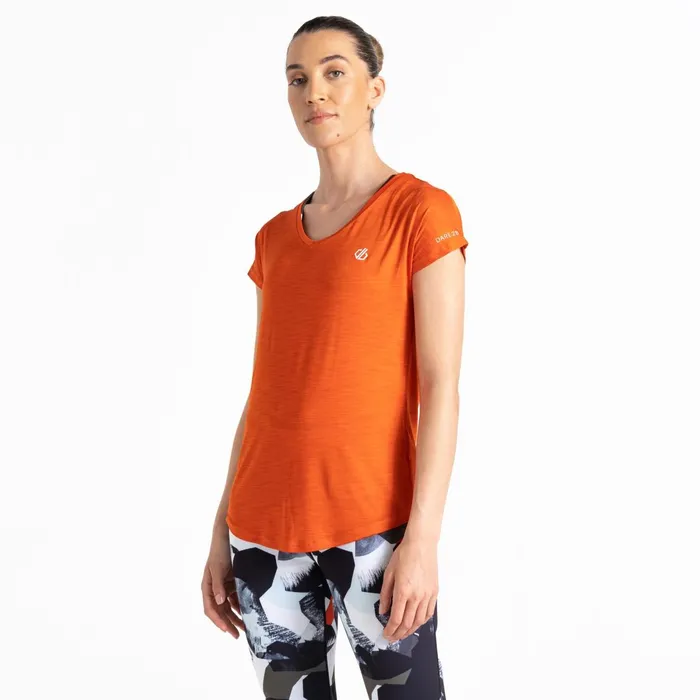 Dare 2b Gym Tops Vigilant Lightweight Tee Rusty Orange 8211 Women