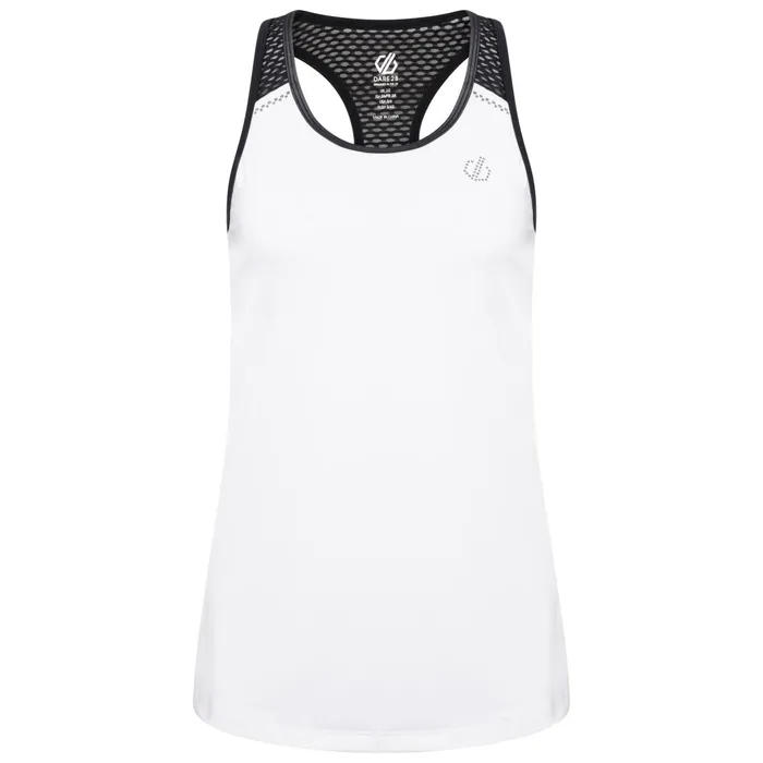 Dare 2b Gym Tops You039re A Gem Racer Back Vest White Black 8211 Women