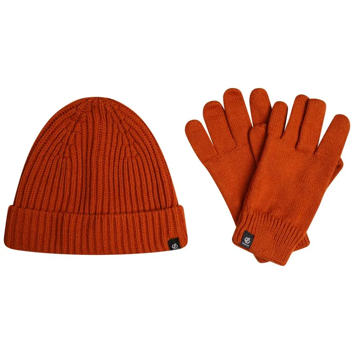 Dare 2b Hats Intrinsically Hat and Gloves Set Burnt Brick 8211 Men