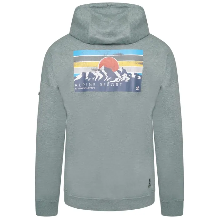 Dare 2b Hoodies and Sweatshirts Distinctly Graphic Hoodie Duck Green Marl 8211 Men