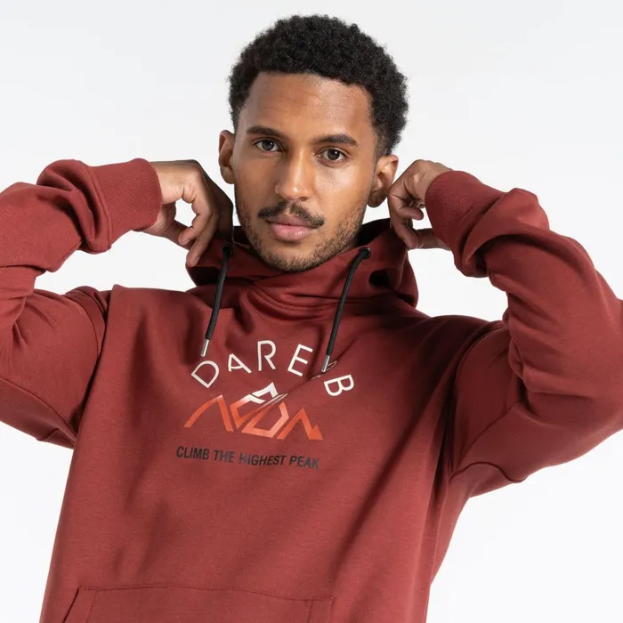 Dare 2b Hoodies and Sweatshirts Distinctly Graphic Hoodie Madder Brown 8211 Men