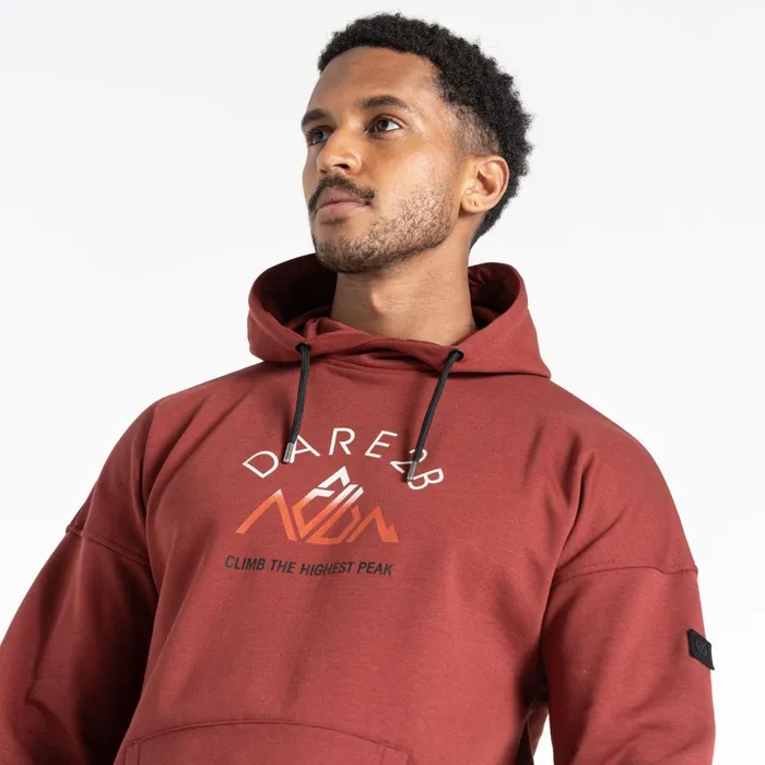 Dare 2b Hoodies and Sweatshirts Distinctly Graphic Hoodie Madder Brown 8211 Men