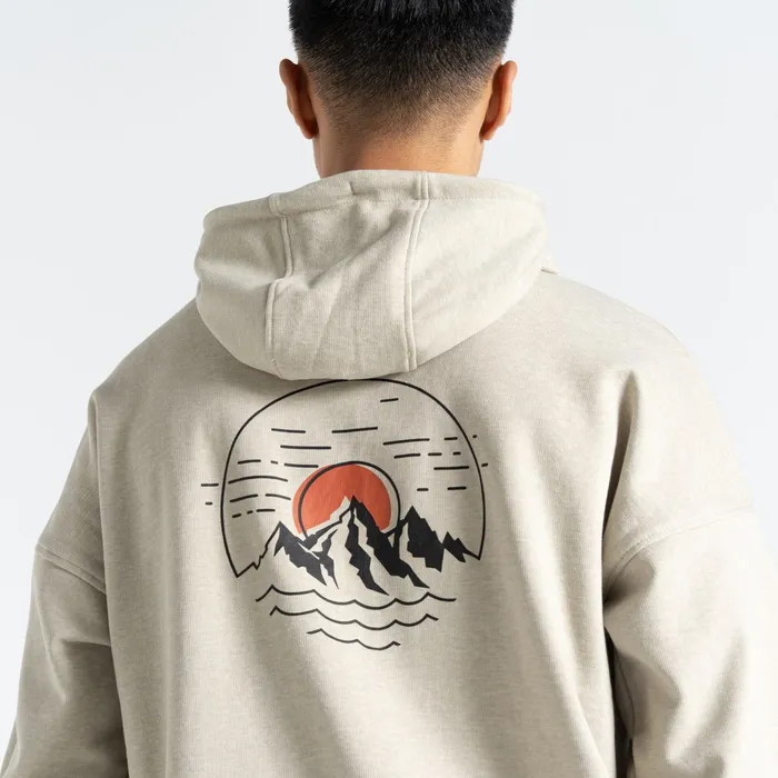 Dare 2b Hoodies and Sweatshirts Jermaine Jenas 8211 Distinctly Graphic Hoodie Willow Grey 8211 Men