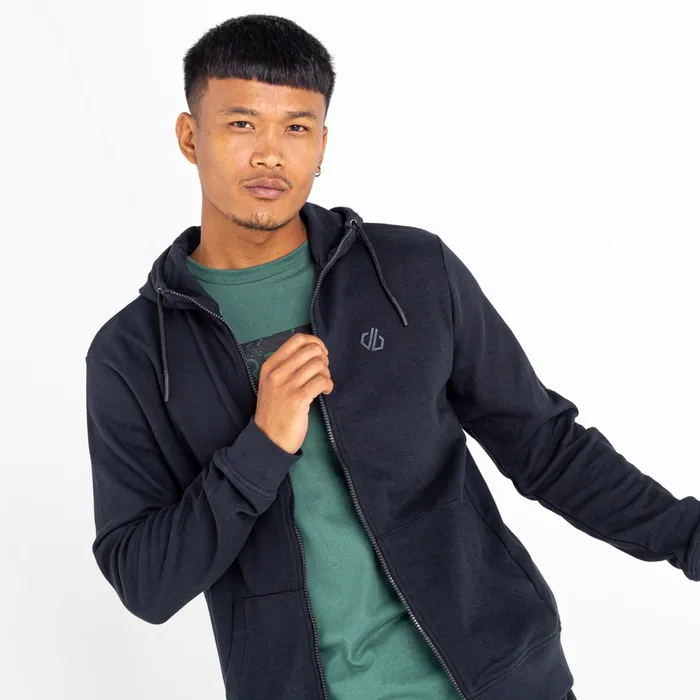 Dare 2b Hoodies and Sweatshirts Jermaine Jenas 8211 Modulus Full Zip Hoodie Black 8211 Men
