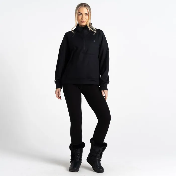 Dare 2b Hoodies and Sweatshirts Recoup Ii Half Zip Sweatshirt Black 8211 Women