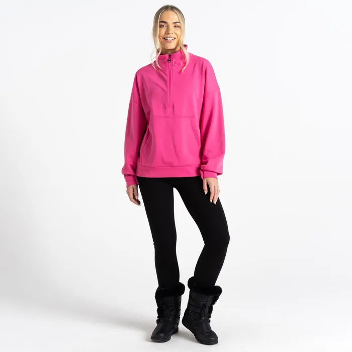 Dare 2b Hoodies and Sweatshirts Recoup Ii Half Zip Sweatshirt Pure Pink 8211 Women