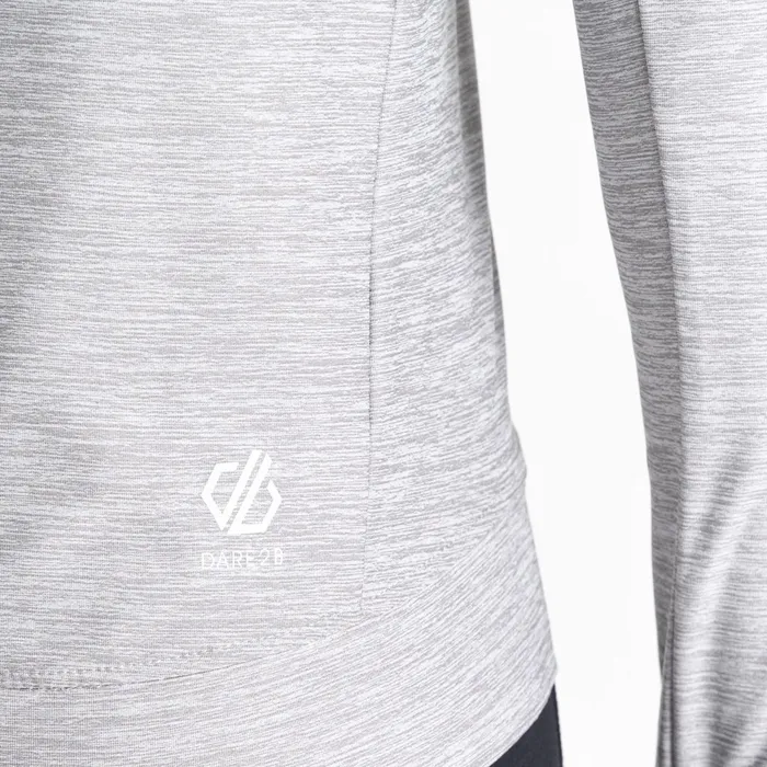 Dare 2b Hoodies and Sweatshirts Sprint City Lightweight Hoodie Ash Grey Marl 8211 Women