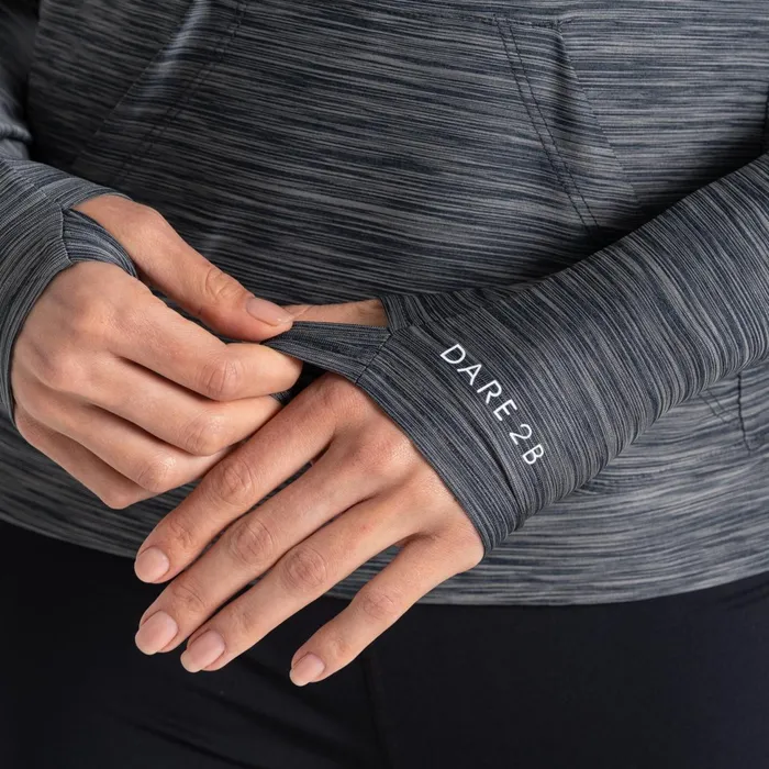 Dare 2b Hoodies and Sweatshirts Sprint City Lightweight Hoodie Ebony Grey 8211 Women