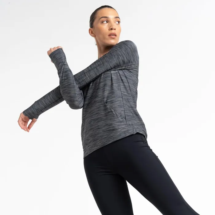 Dare 2b Hoodies and Sweatshirts Sprint City Lightweight Hoodie Ebony Grey 8211 Women