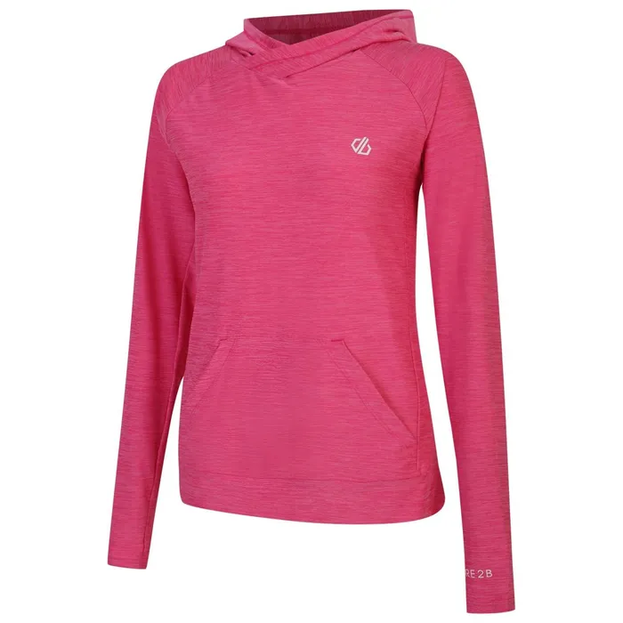 Dare 2b Hoodies and Sweatshirts Sprint City Lightweight Hoodie Pure Pink Marl 8211 Women