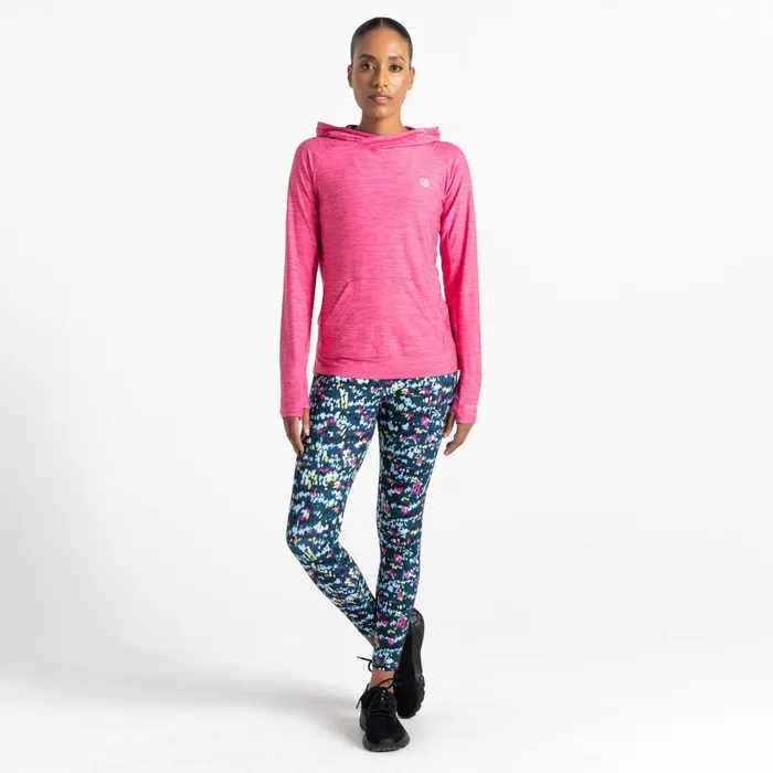 Dare 2b Hoodies and Sweatshirts Sprint City Lightweight Hoodie Pure Pink Marl 8211 Women