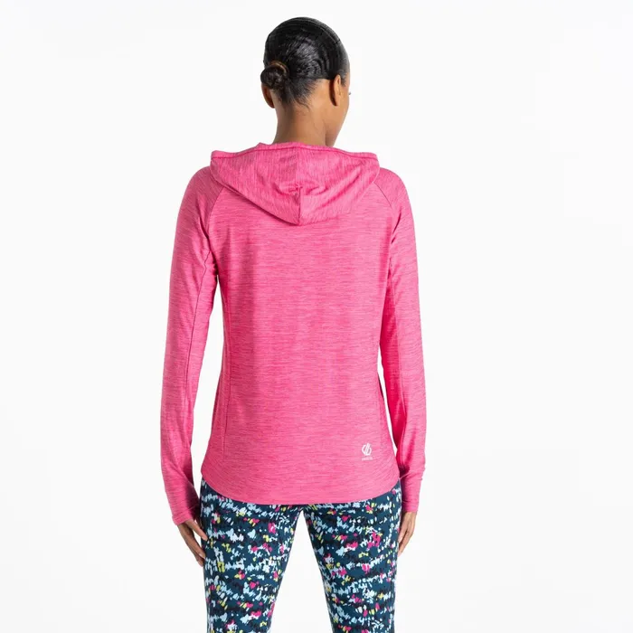 Dare 2b Hoodies and Sweatshirts Sprint City Lightweight Hoodie Pure Pink Marl 8211 Women
