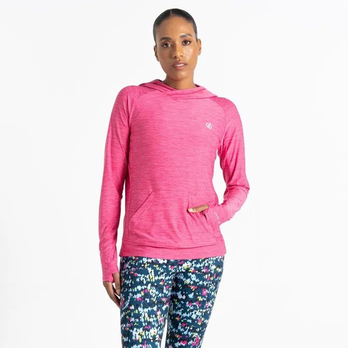 Dare 2b Hoodies and Sweatshirts Sprint City Lightweight Hoodie Pure Pink Marl 8211 Women