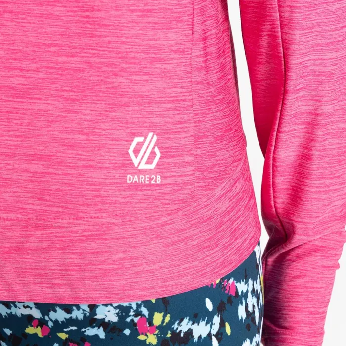 Dare 2b Hoodies and Sweatshirts Sprint City Lightweight Hoodie Pure Pink Marl 8211 Women